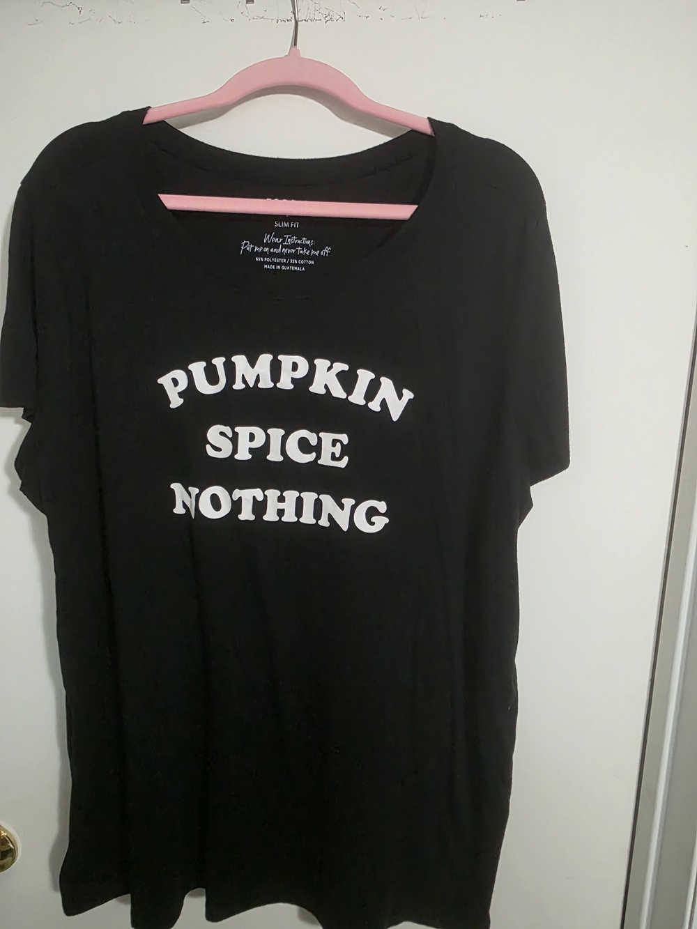 Torrid Size 3 Pumpkin Spice Nothing Black Graphic Tee
